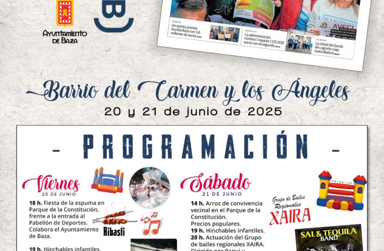 La asociación de vecinos del Barrio del Carmen y Los Ángeles, AVECLA, celebra su verbena los días 20 y 21 de junio – Excmo. Ayuntamiento de Baza