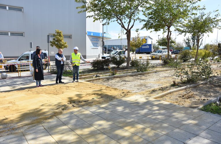 El Ayuntamiento afronta la remodelación de la pavimentación del bulevar Dama de Baza, frente a la residencia municipal de mayores “Braulia Ramos”
