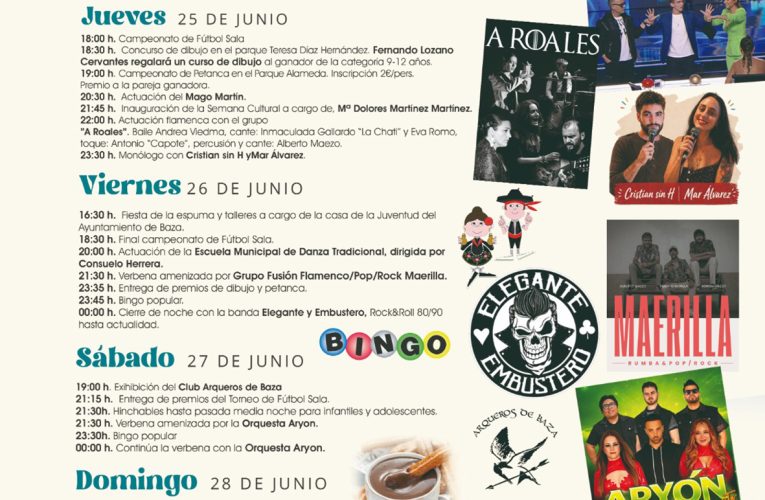 La Asociación de Vecinos Al-Ghaba celebra su XXIII Semana Cultural del 22 al 28 de junio – Excmo. Ayuntamiento de Baza