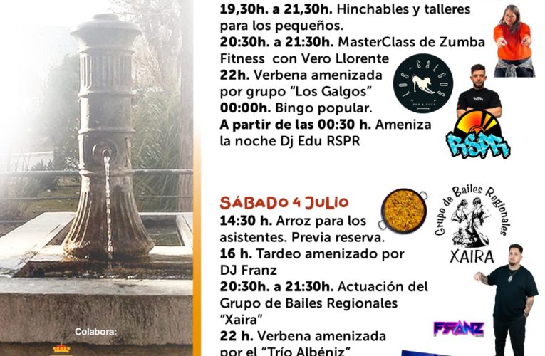 Los días 3 y 4 de julio la asociación de vecinos del Caño Valero celebra su Semana Cultural – Excmo. Ayuntamiento de Baza