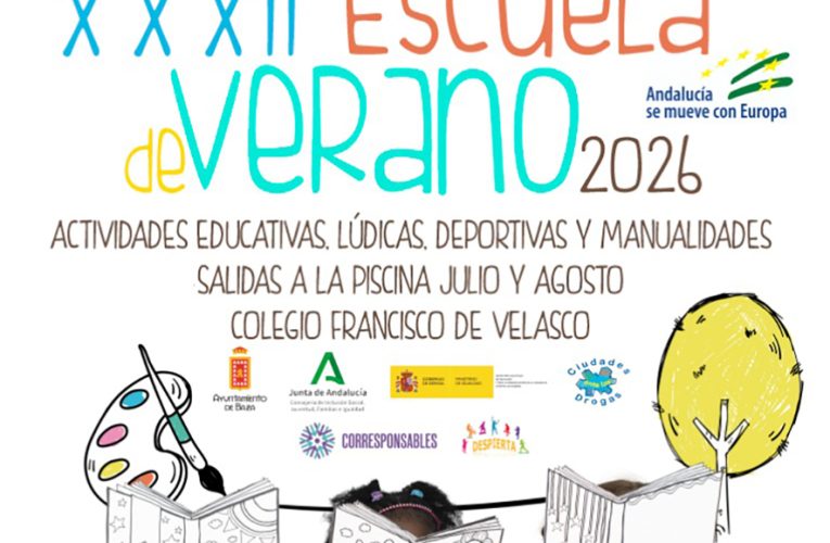 Hasta el 23 de junio está abierto el plazo para inscribirse en la Escuela de Verano Municipal 2026, que se desarrollará del 1 de julio al 26 de agosto