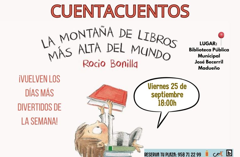 La Biblioteca Municipal de Baza inicia la temporada de cuentacuentos este viernes 25 de septiembre – Excmo. Ayuntamiento de Baza