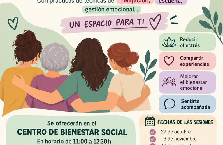 La concejalía de Salud nos propone un Grupo de Autocuidado para las personas que cuidan – Excmo. Ayuntamiento de Baza